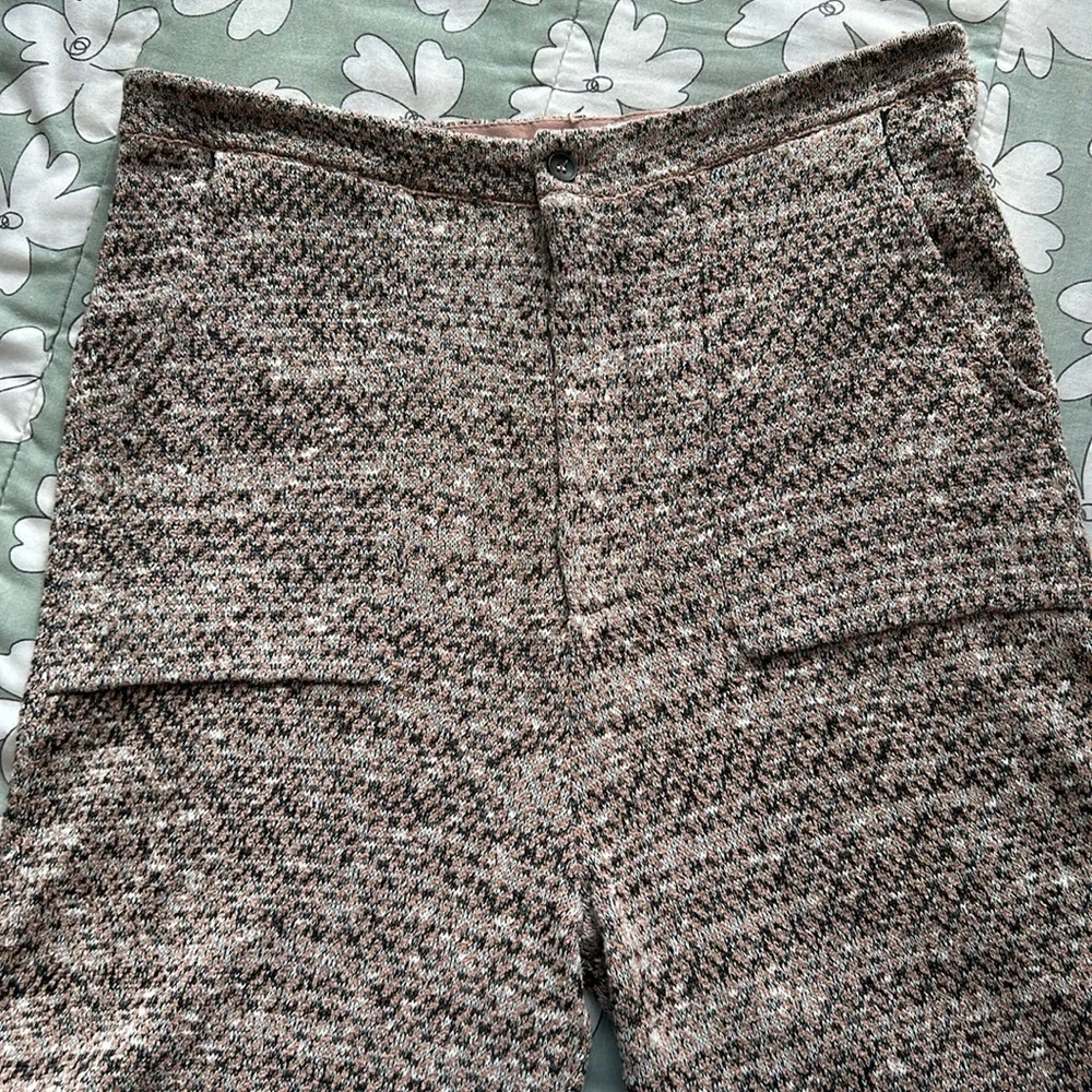 NWOT FREE PEOPLE The‎ Cozy Knit Pants Sweatpants Trousers Marled Pink Multi L